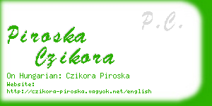 piroska czikora business card